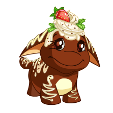 Chocolate Poogle : Neopets