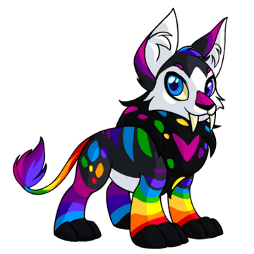 Rainbow Varwolf : Neopets