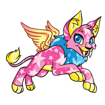 Prismatic Pink 25th Anni Varwolf : Neopets Styling Studio
